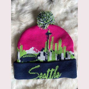 NFL Seahawk Pink Blue Adult Beanie